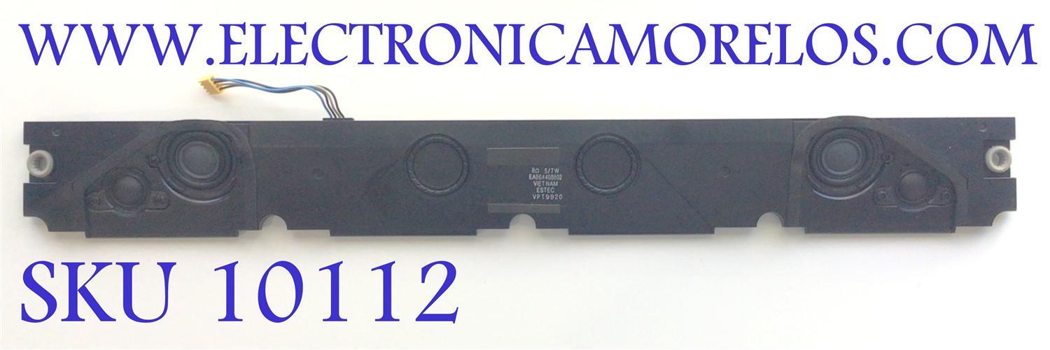 BOCINA PARA TV LG (1 PIEZA) / NUMERO DE PARTE  EAB64408802 / MCK69264001 / MODELO 27MD5KA / 27MD5KLB